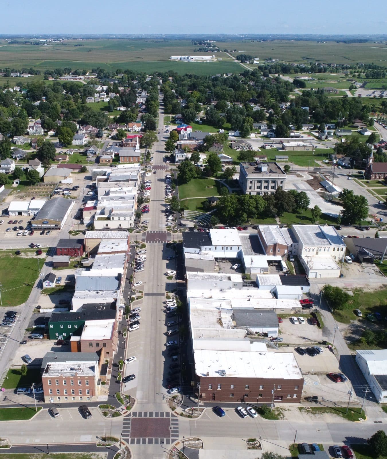 West Union downtown streetscape