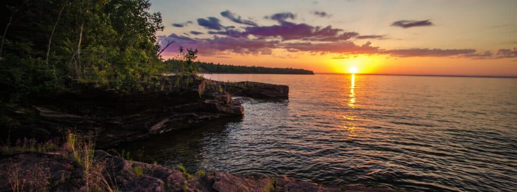 Sunset On The Shores Of Lake Superior